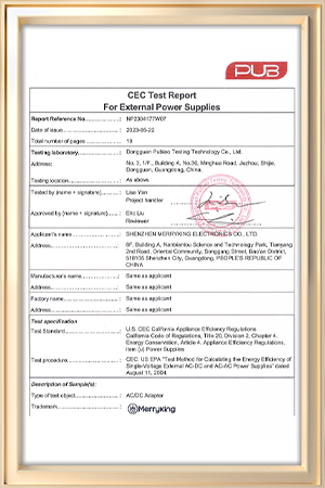 CEC Certificate