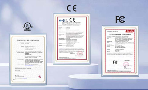 UL CE FCC Certifications