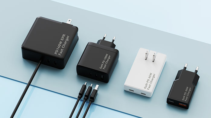Comparison of various USB-C PD adapters demonstrating EPR scalability