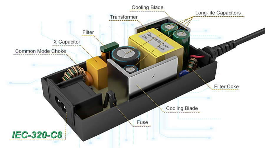 Professional Laptop Power Adapter Technical Specifications