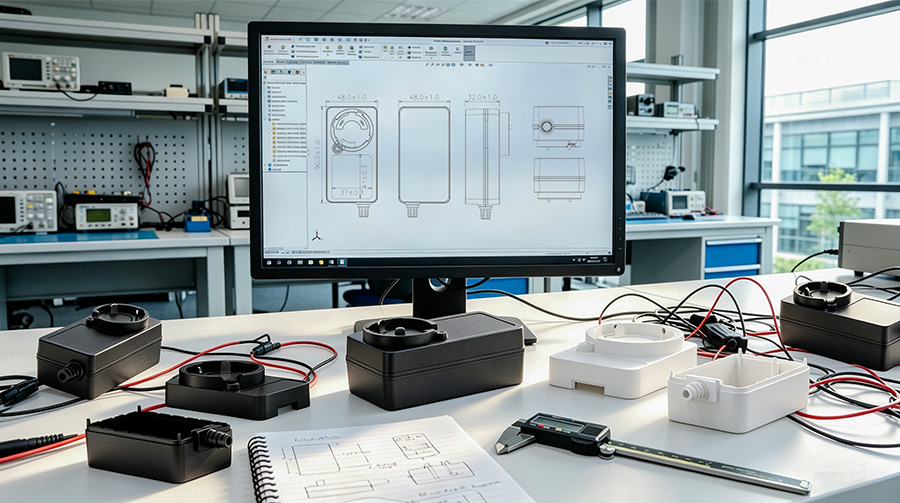 R&D Engineer Designing Power Adapter