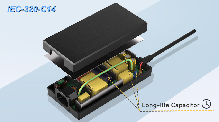 Premium Laptop Adapter Internal Components Cutaway