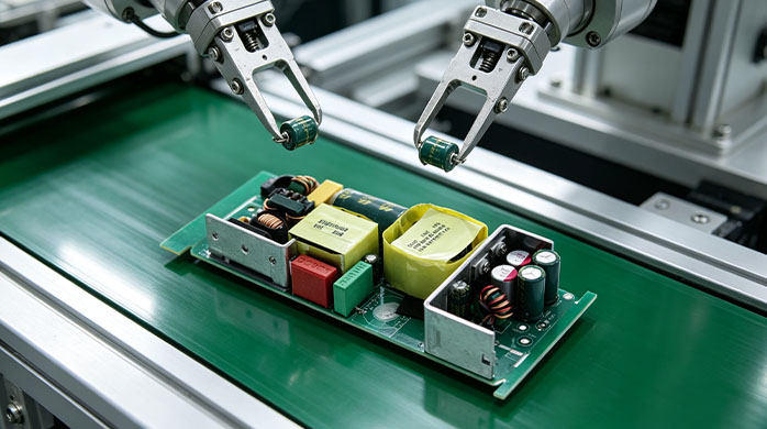 High-Tech Robotic PCB Assembly Line for Power Adapters