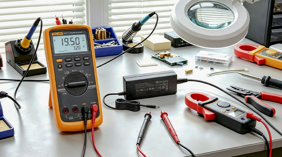 Testing Output Voltage with Multimeter