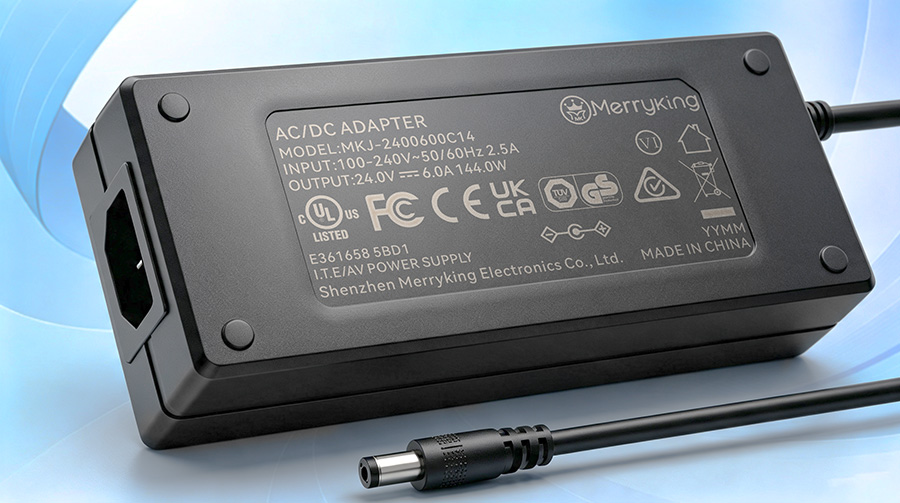 Global Safety Certification Logos on Power Supply Housing
