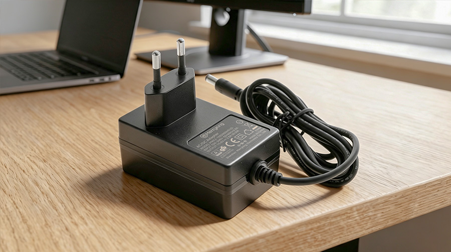 Surge Protected Power Adapter Closeup