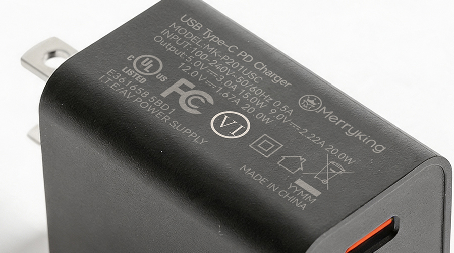 USB C adapter efficiency rating macro Level VI