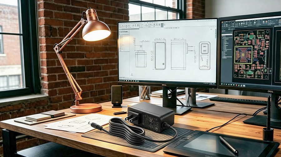 industrial designer workspace setup