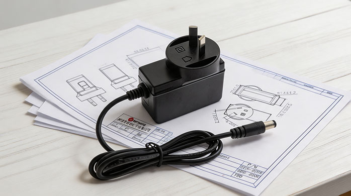 Custom Branded Power Adapter on Design Blueprint