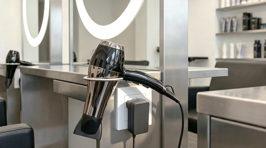 Ionic Hair Dryer Travel Adapter