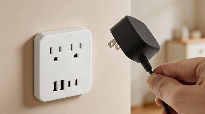 Type A power adapter wall outlet