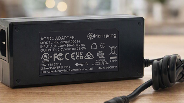 Safety certified power adapter in philippines specs label