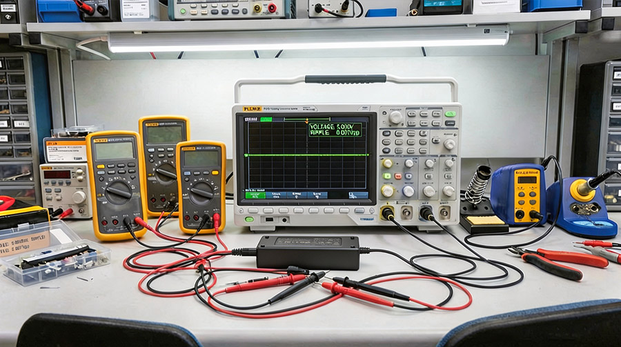Oscilloscope Test Bench Setup